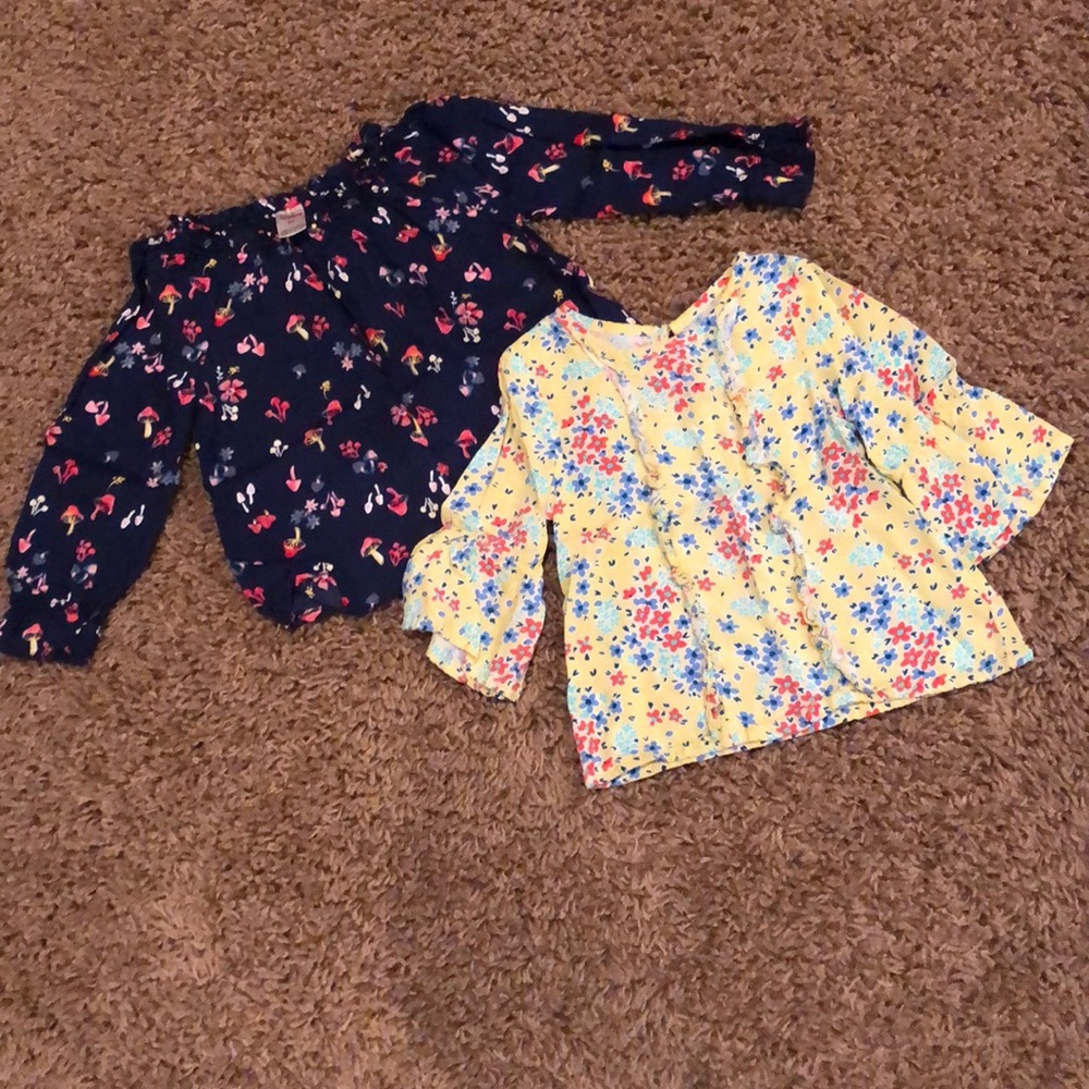 Girls light weight Long sleeve blouses. Sz 3T